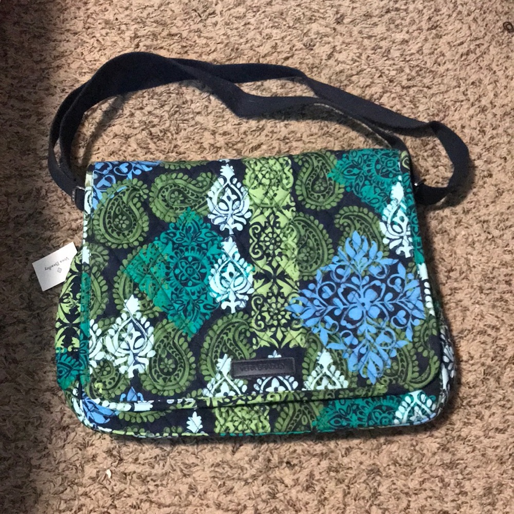 Vera Bradley Caribbean Sea messenger bag BRAND NEW